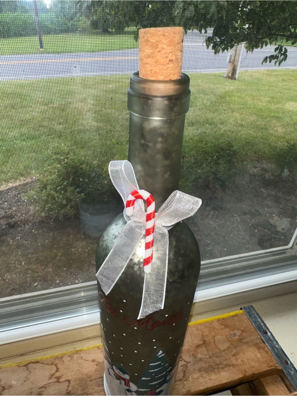 St. Nicholas Square® LED Wine Bottle Snowman - NWOT - Picture 7 of 7